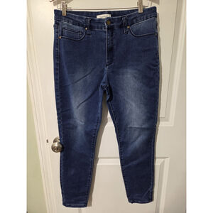 Ellen Tracy Denim The Newport High Rise Skinny Jeans Light Wash Womans Size 10